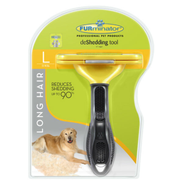 FURminator P-92926 Undercoat deShedding Tool for Long Hair Dog, Large