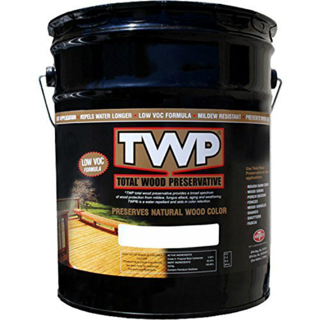 TWP TWP-1511-5 Semi-Transparent Wood Preservative, California Redwood, 5 Gallon