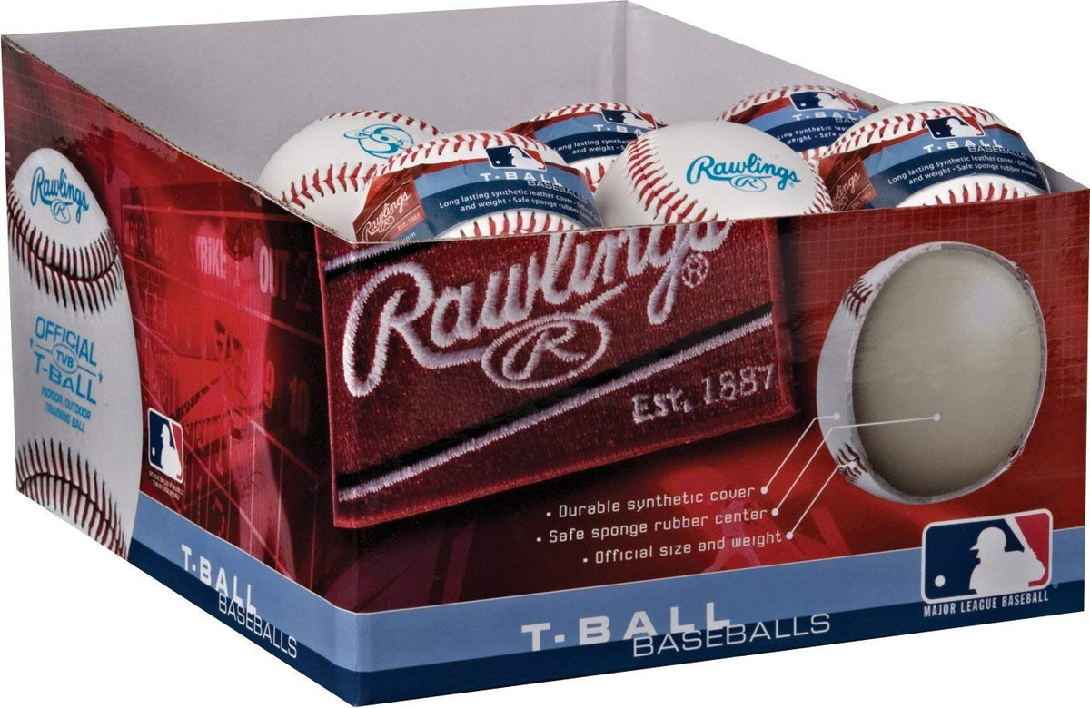 Rawlings TVBSW2-24 T-Ball 6U Training Baseballs, 2-Pack