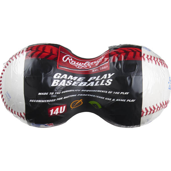 Rawlings R14USW2-24 Youth 14U Game Play Baseballs with Leather Cover