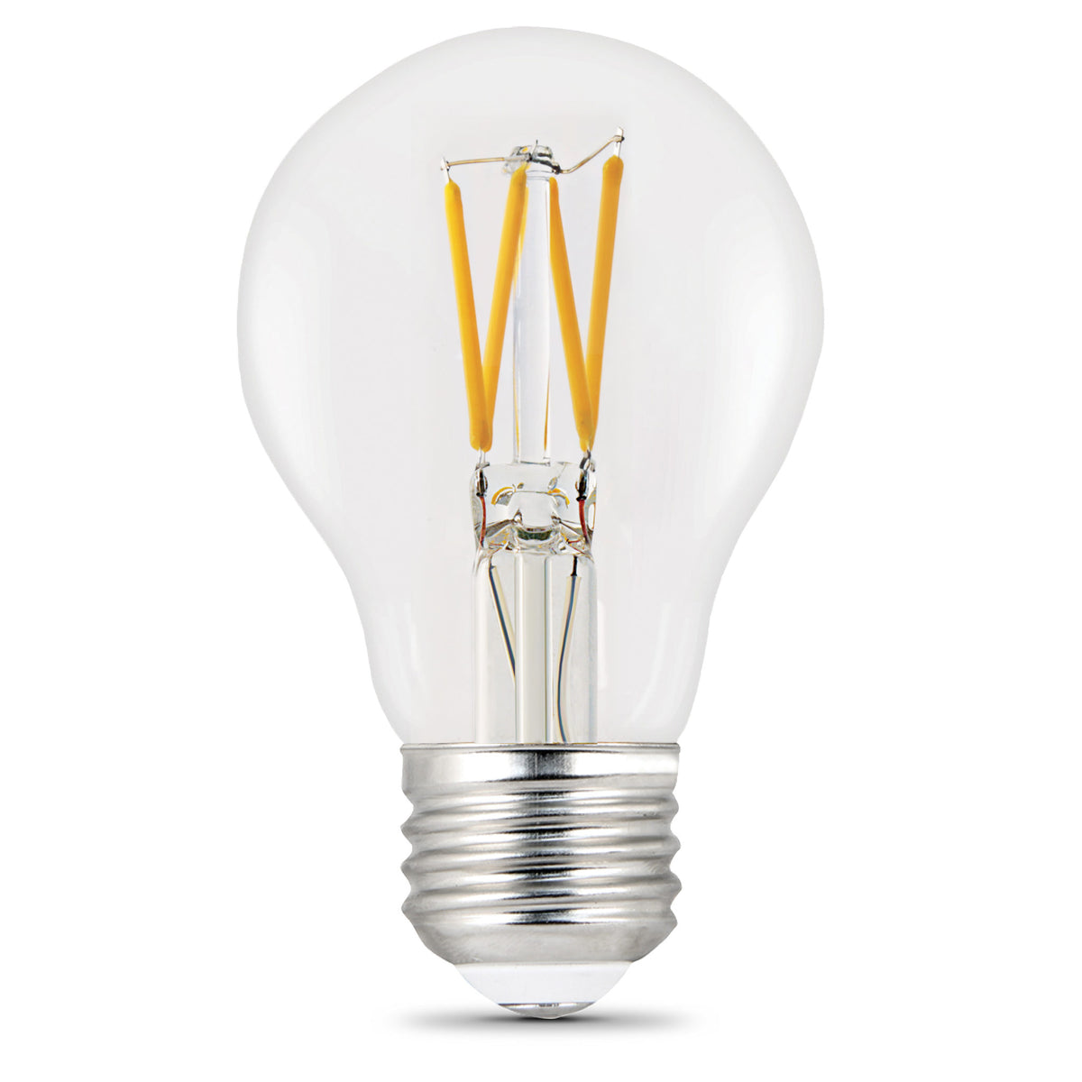 Feit BPA1960CL927CAFIL2RP Dimmable A19 Filament LED Bulb, Soft White, 9W, 2-Pack