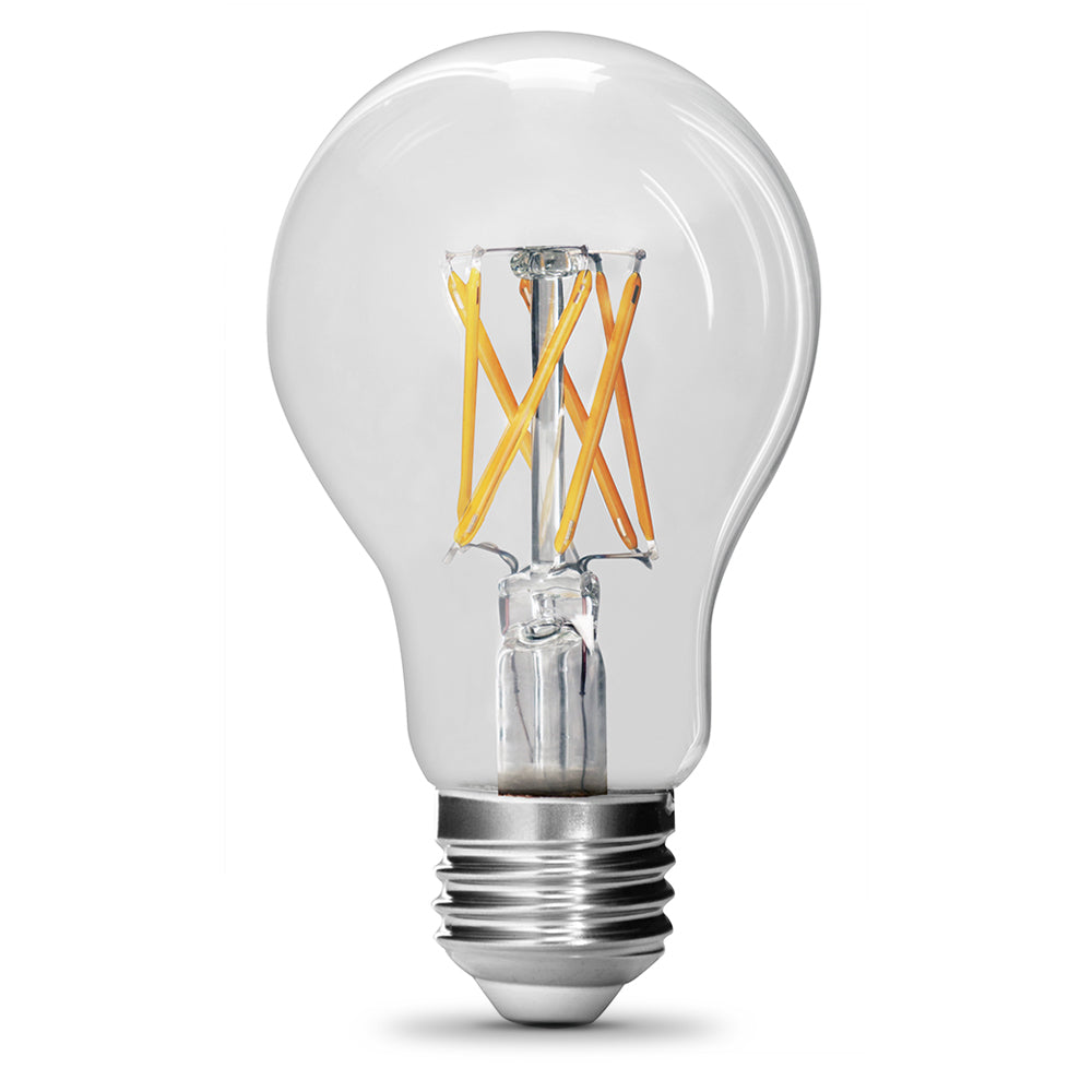 Feit BPA1960CL950CAFIL2RP Dimmable A19 Filament LED Bulb, Daylight, 9W, 2-Pack