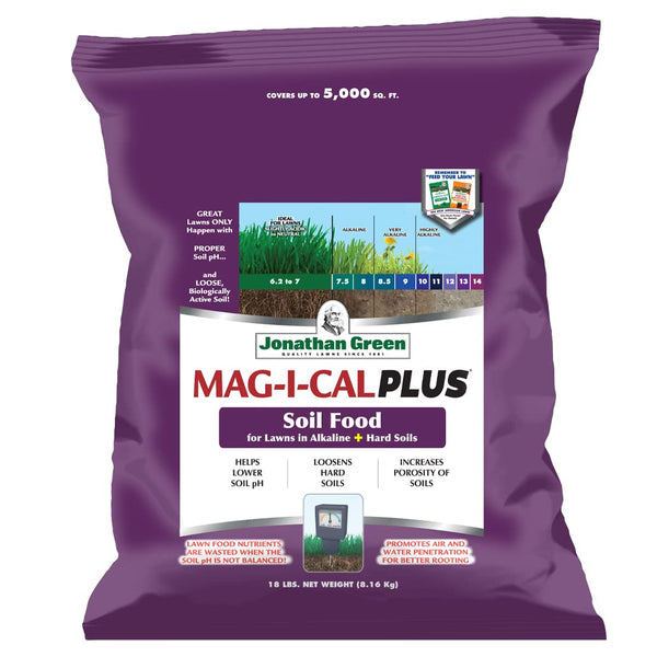 Jonathan Green 11356 MAG-I-CAL Plus Soil Food for Alkaline & Hard Soil Lawns, 5000 SqFt