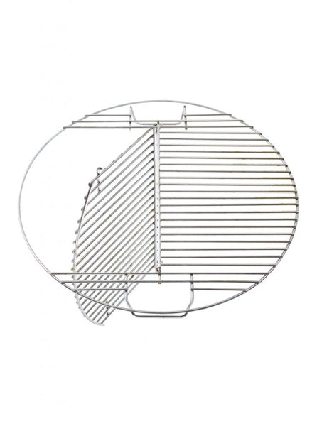 Pit Barrel AC1005 Heavy-Duty Hinged Grill Grate, Chrome Plated Steel, 18.5"