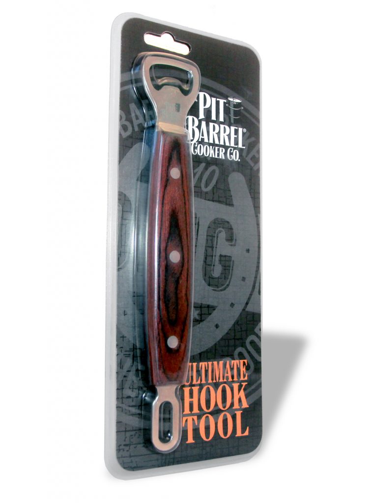 Pit Barrel AC1003D Stainless Steel Ultimate Hook Tool with Bottle Opener