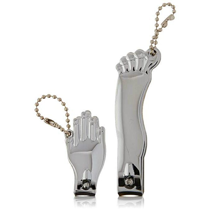 Kikkerland MN11C Hand & Foot Nail Clippers Set, Stainless Steel