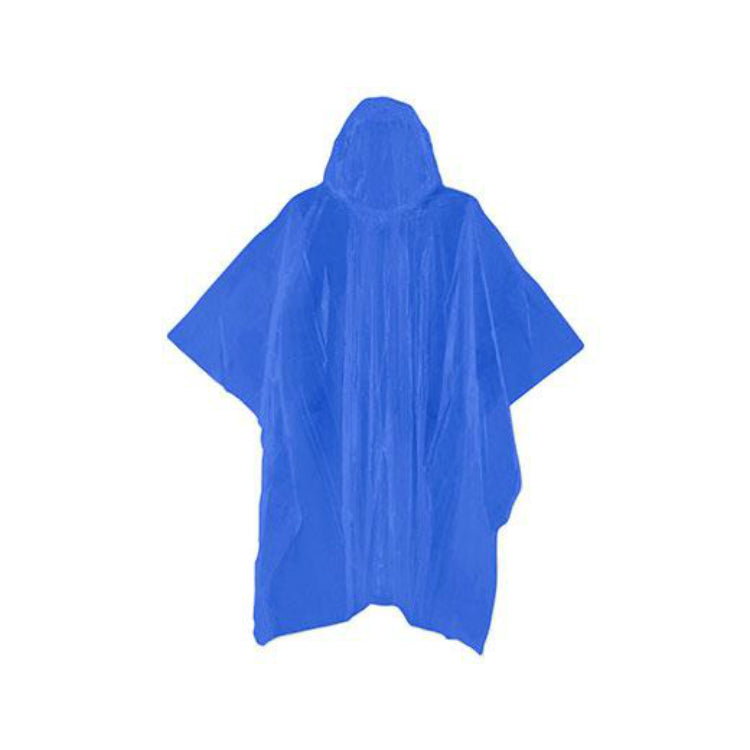 Kikkerland PO01-A Emergency Rain Ponchos, Assorted Colors