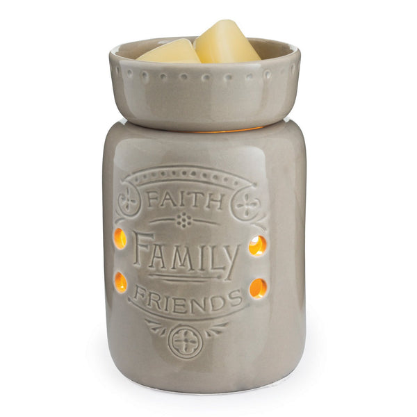 Candle Warmers MWFFF Faith/Family/Friends Midsize Illumination Fragrance Jar