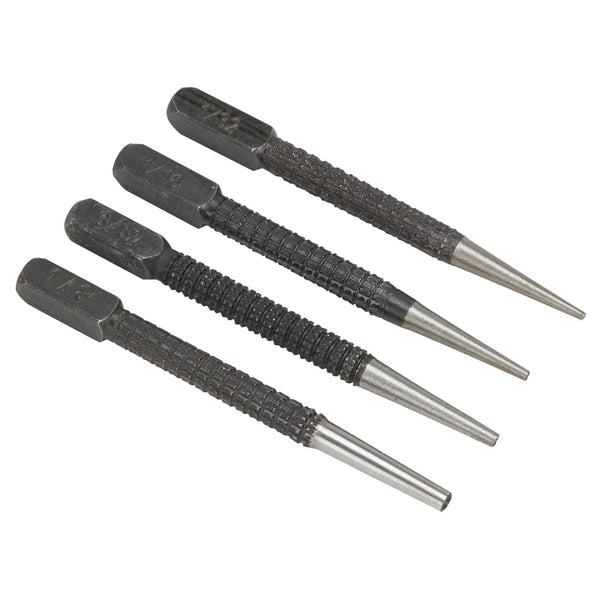 Vulcan JLO-048 Nail Punch Set, 4 Piece