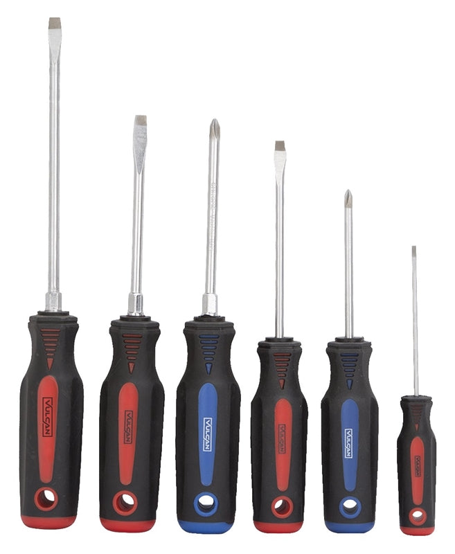 Vulcan SD-SET-6 Screwdriver Set, Satin Chrome Plated