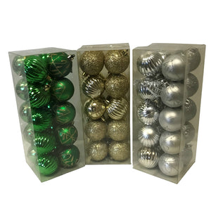 Santas Forest 99913 Shatterproof Christmas Decorative Ball, Assorted Color, 50mm