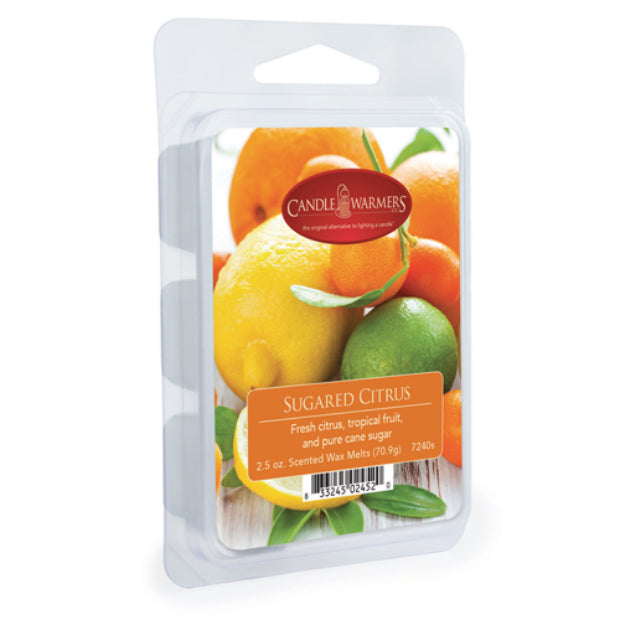 Candle Warmers 7240S Sugared Citrus Wax Melts, 2.5 Oz