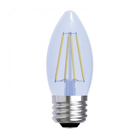 GE 31891 Reveal HD+ Clear Blunt Tip Medium-Base BM Dimmable LED Bulb, 4W, 2-Pk