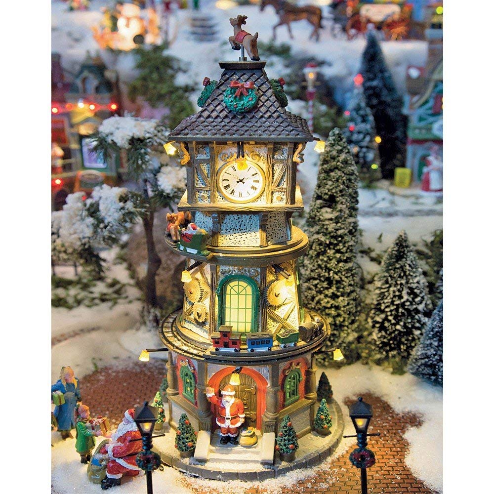 Lemax 45735 Christmas Clock Tower with Adaptor