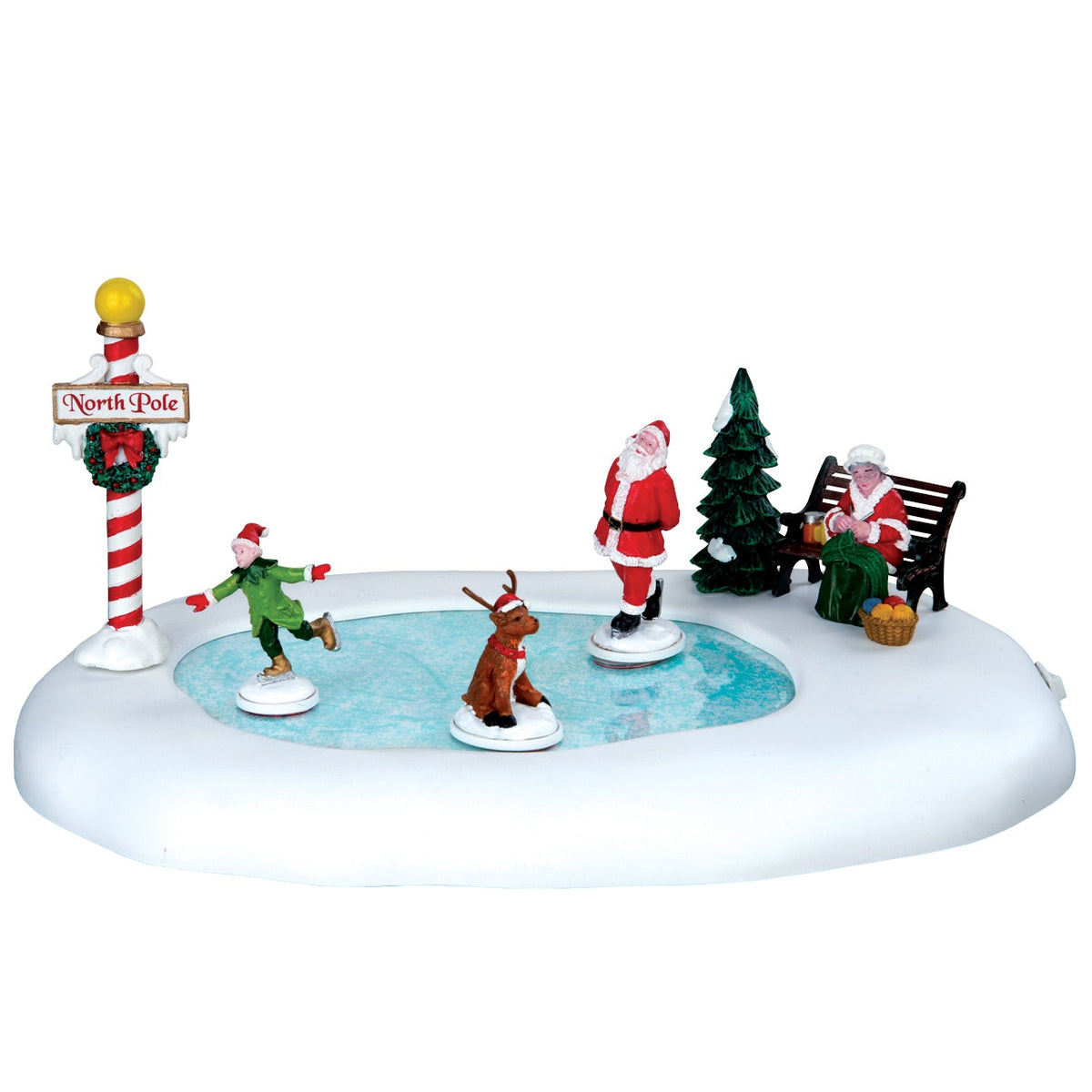 Lemax 64045 Christmas North Pole Ice Follies, Polyresin