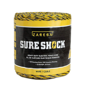 Zareba HDW1320YA-Z Sure Shock Heavy-Duty Polywire, 1320' x 1/8"