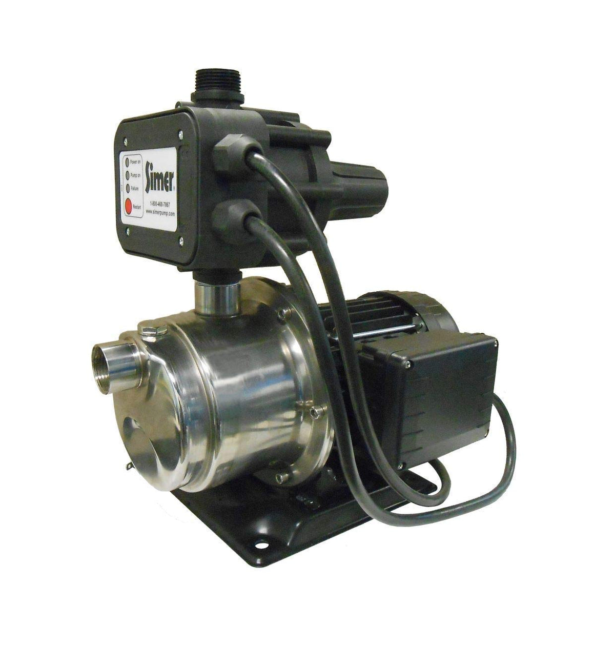 Simer 4075SS-01 Stainless Steel Pressure Water Booster Pump, 3/4 HP