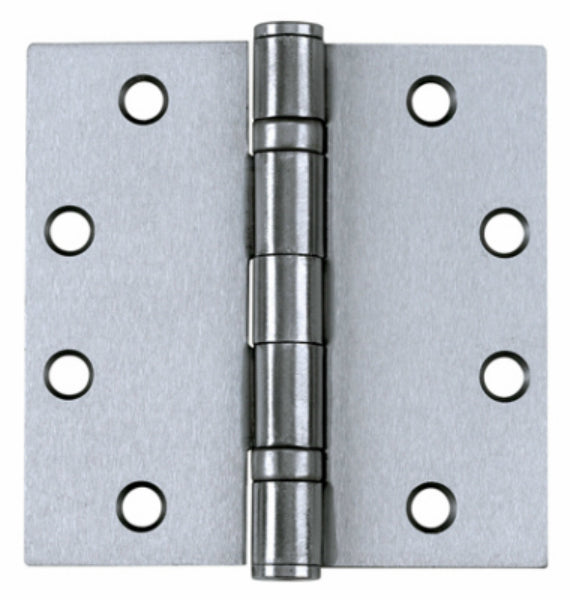 Tell HG100320 32D-Ball Bearing Hinge w/ Removable Pin, Stainless Steel, 4" x 4"