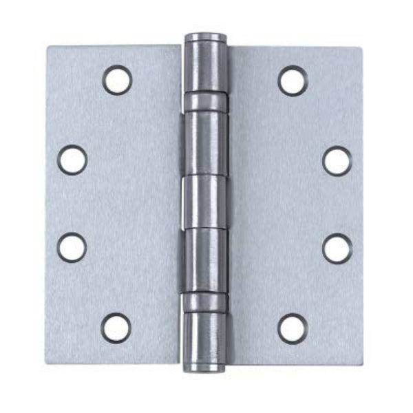 Tell HG100319 Non-Removable Pin Hinge w/ Square Corners, Satin, 4" x 4"