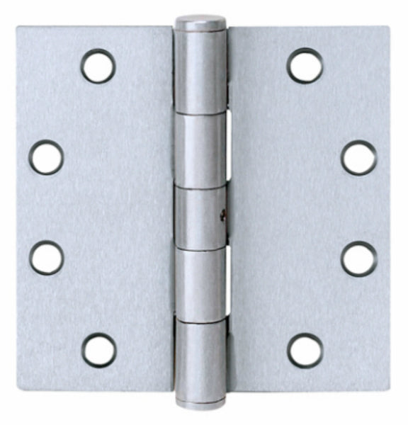 Tell HG100324 32D-Ball Bearing Plain Hinge w/Square Corners, Satin, 3.5" x 3.5"