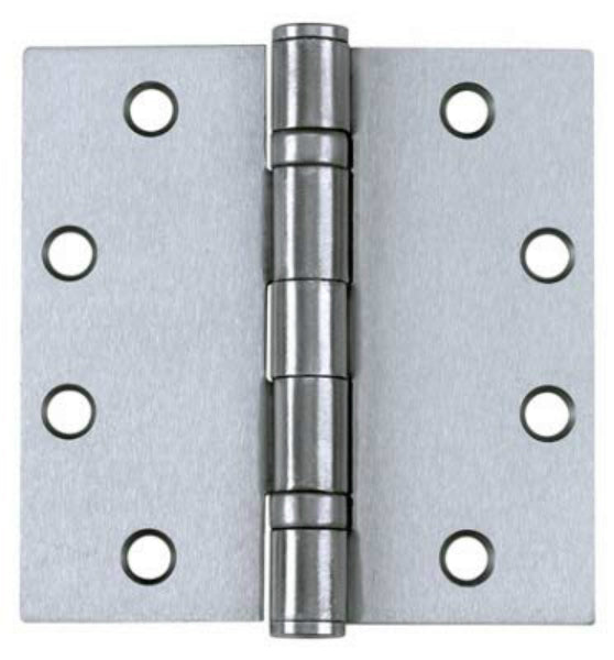 Tell HG100317 32D-Ball Bearing Hinge with Removable Pin, Satin, 4.5" x 4.5"