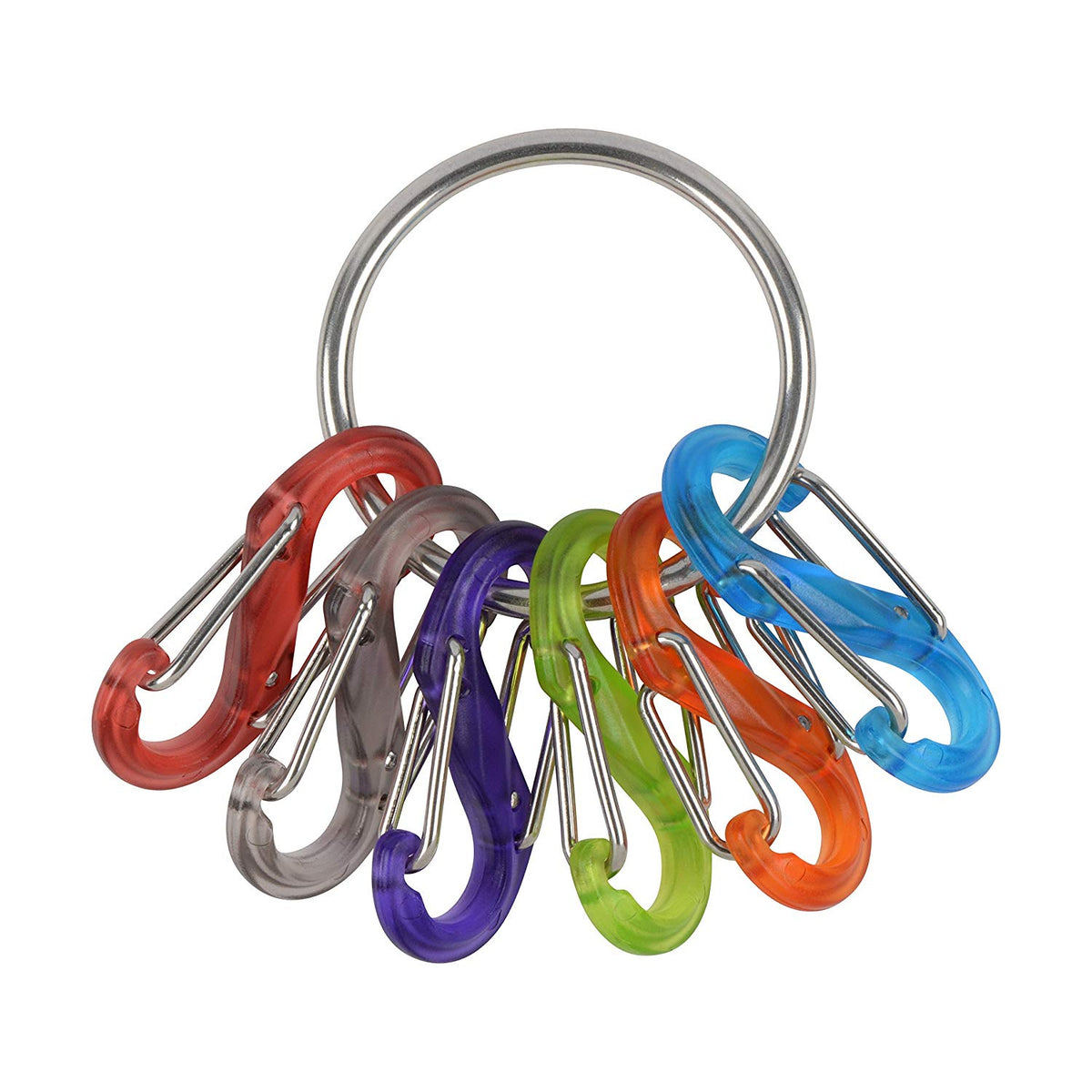 Nite Ize KRG2-11-R3 S-Biner Plastic KeyRing, Assorted Colors