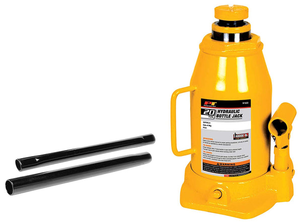 Performance Tool W1633 Hydraulic Bottle Jack, 20 Ton Load Capacity