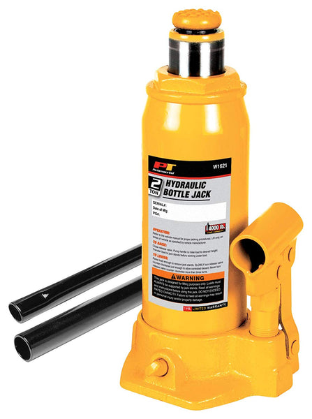 Performance Tool W1621 Hydraulic Bottle Jack, 2-Ton Load Capacity