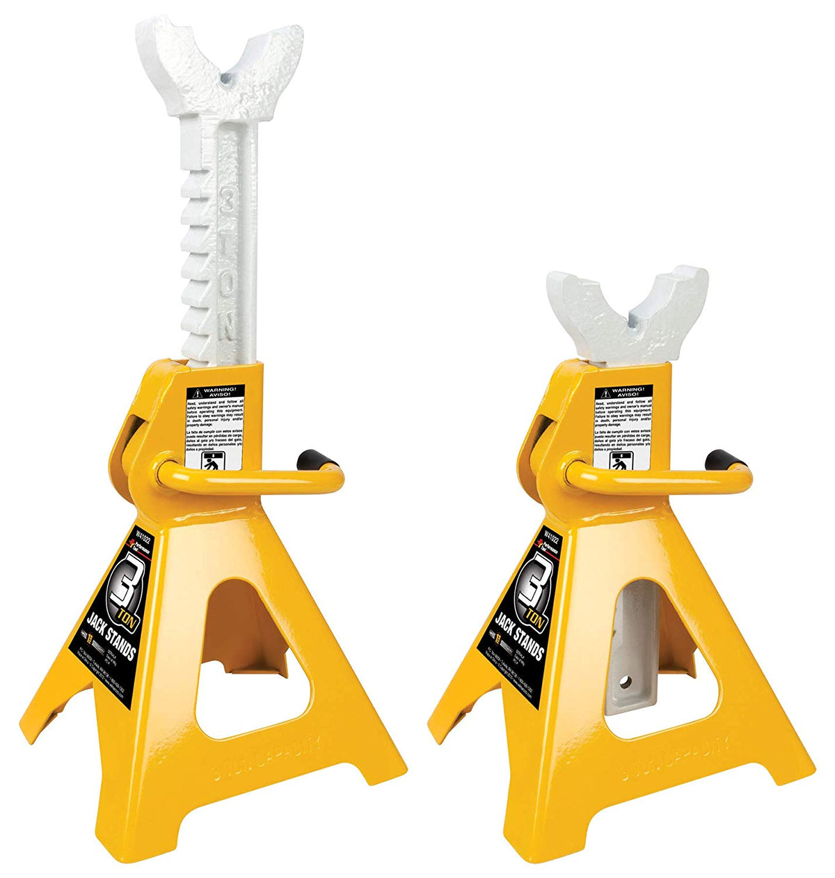 Performance Tool W41022 Heavy Duty Jack Stands, 3 Ton Load Capacity, 1-Pair