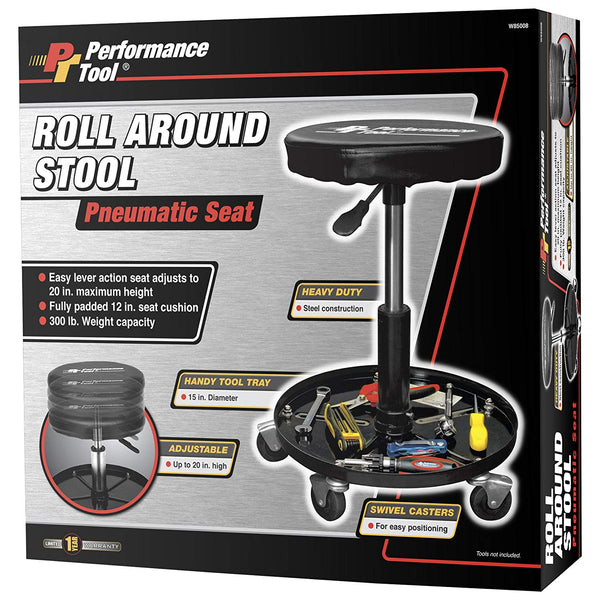 Performance Tool W85008 Professional Hydraulic Shop Seat