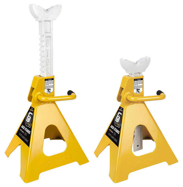 Performance Tool W41023 Heavy Duty Jack Stands, 6 Ton Load Capacity, 1-Pair