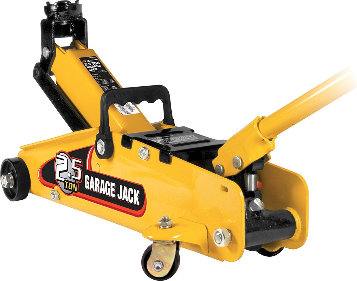 Performance Tool W1640 Garage Jack, 2.5 Ton Capacity, 5 to 15-1/2" Lift Range