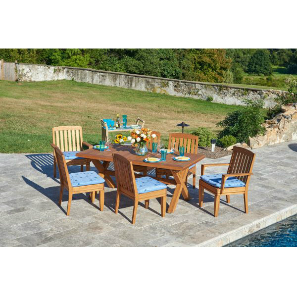 Margaritaville 642601NO-103OG Bahamas Solid Wood Dining Set w/Natural Oil, 7-PC