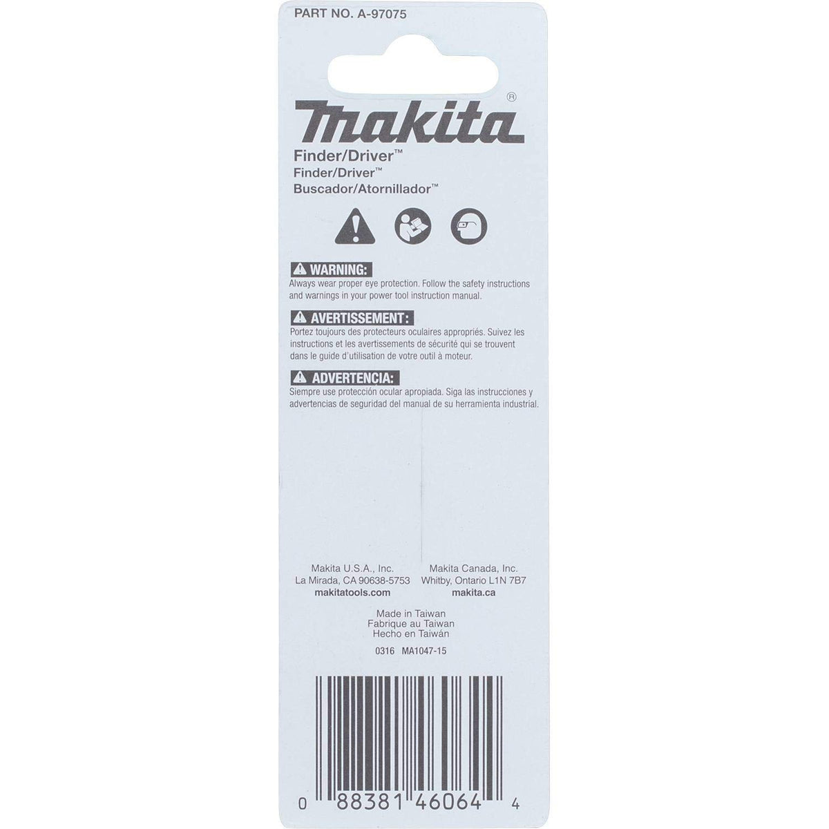 Makita A-97075 ImpactX Modified S2 Steel Finder/Driver, 3 Inch