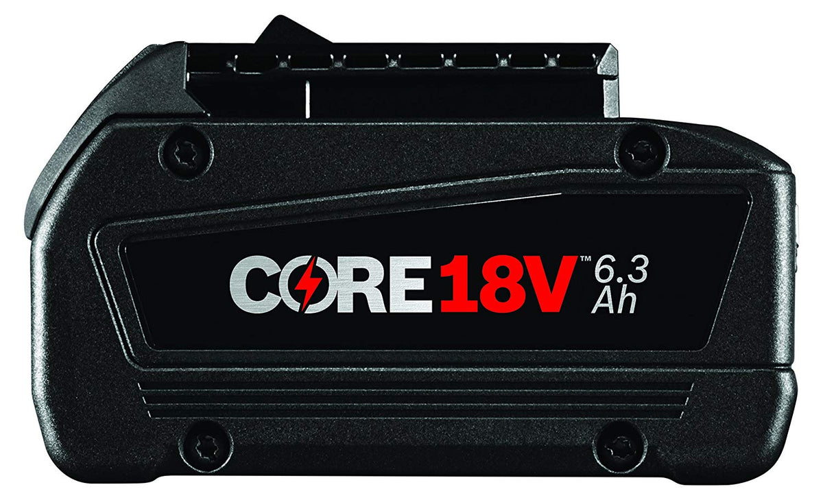 Bosch GBA18V63 CORE18V Lithium-Ion 6.3 Ah Battery, 18V