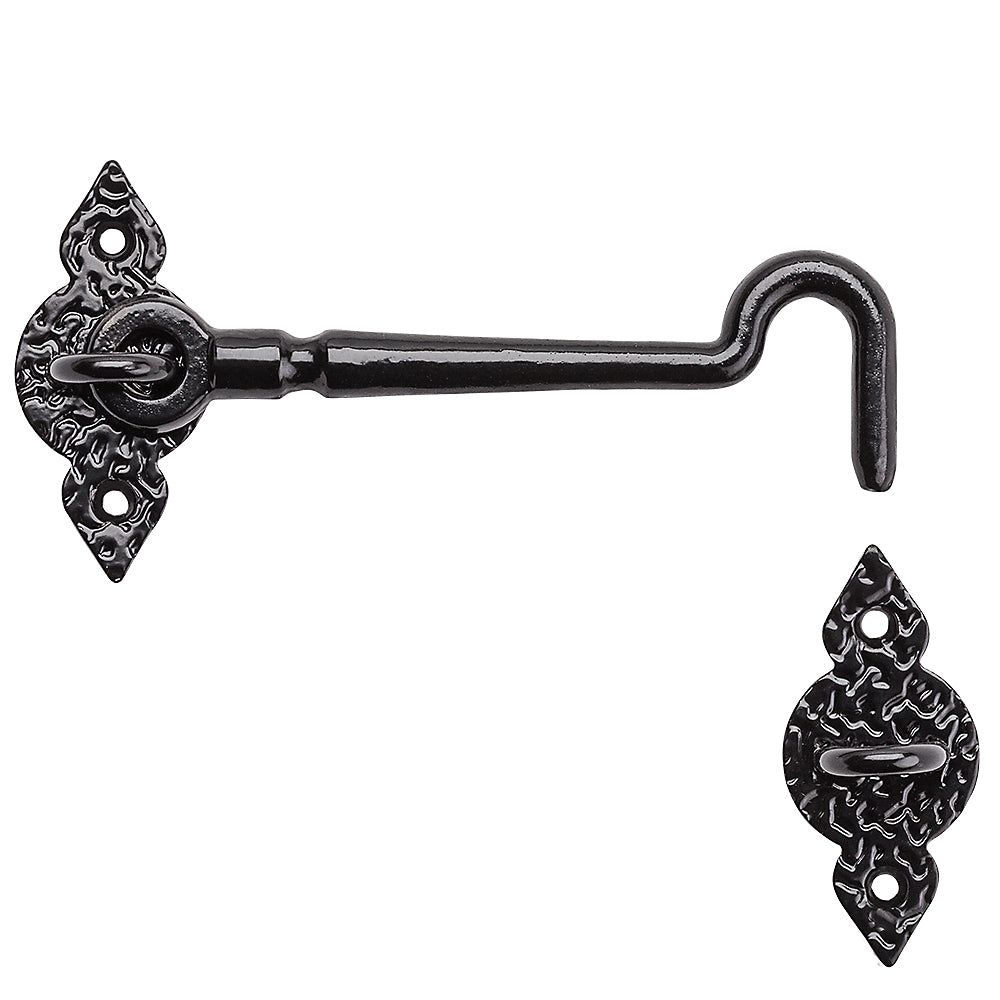 National Hardware N100-054 Steel Spear Gate Hook, Black, 6"