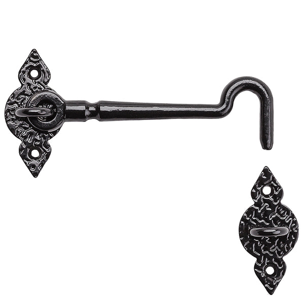 National Hardware N100-054 Steel Spear Gate Hook, Black, 6"