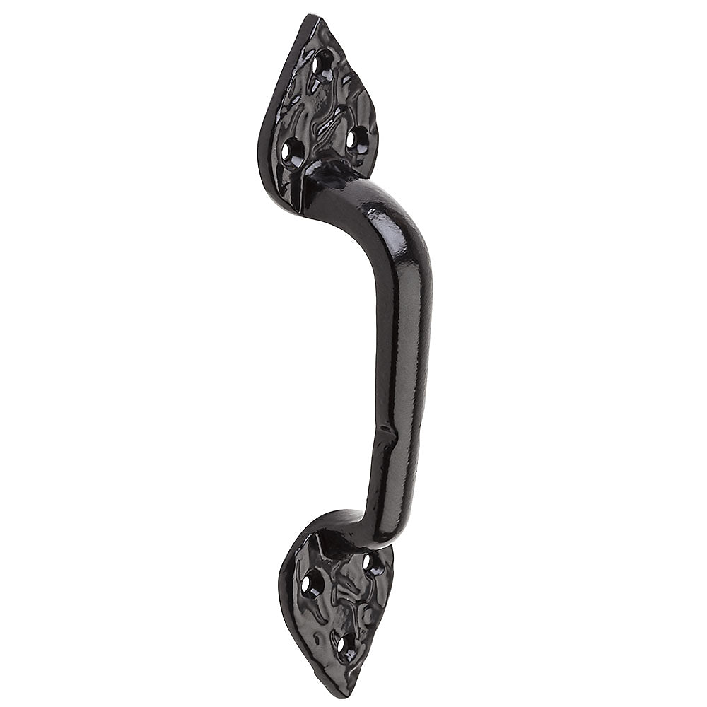 National Hardware N109-023 Decorative Spear Design Gate Pull, Black, 8"