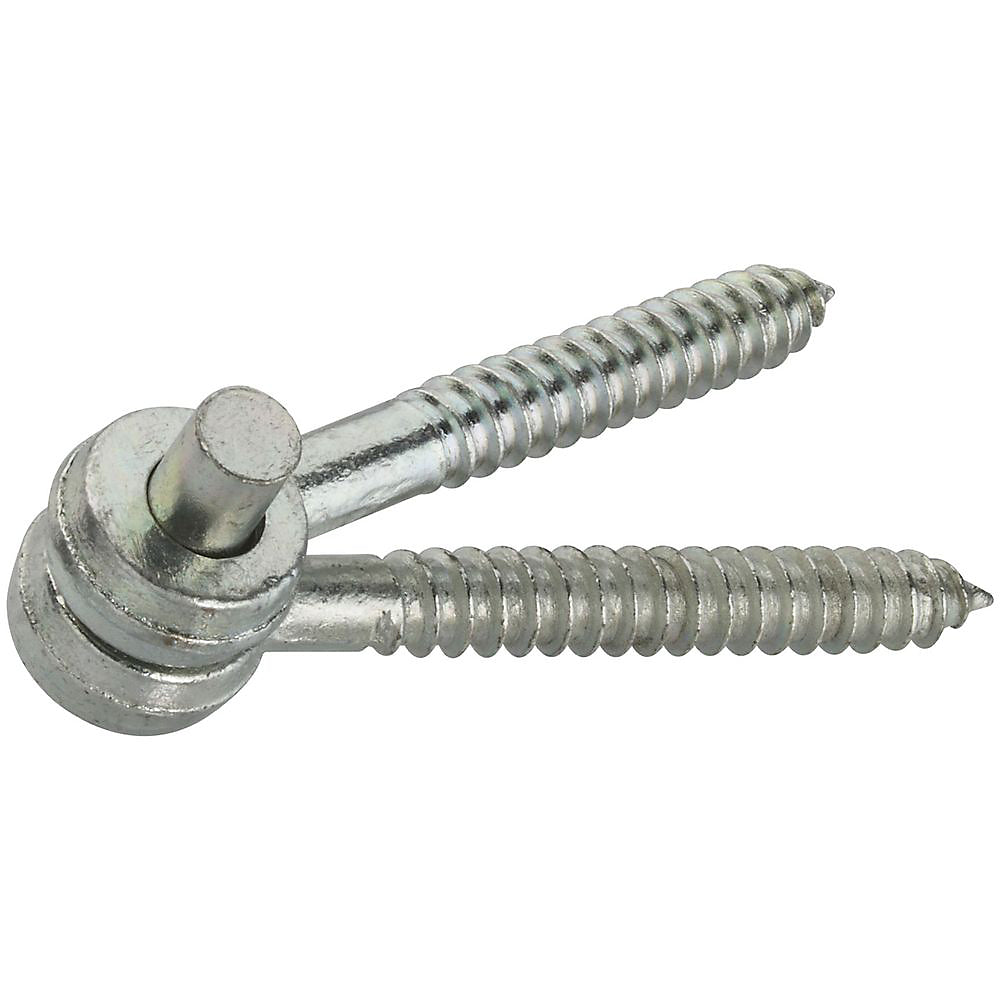 National Hardware N131-169 Screw Hook/Eye Hinge, Zinc Plated Steel, 5/8" x 5"