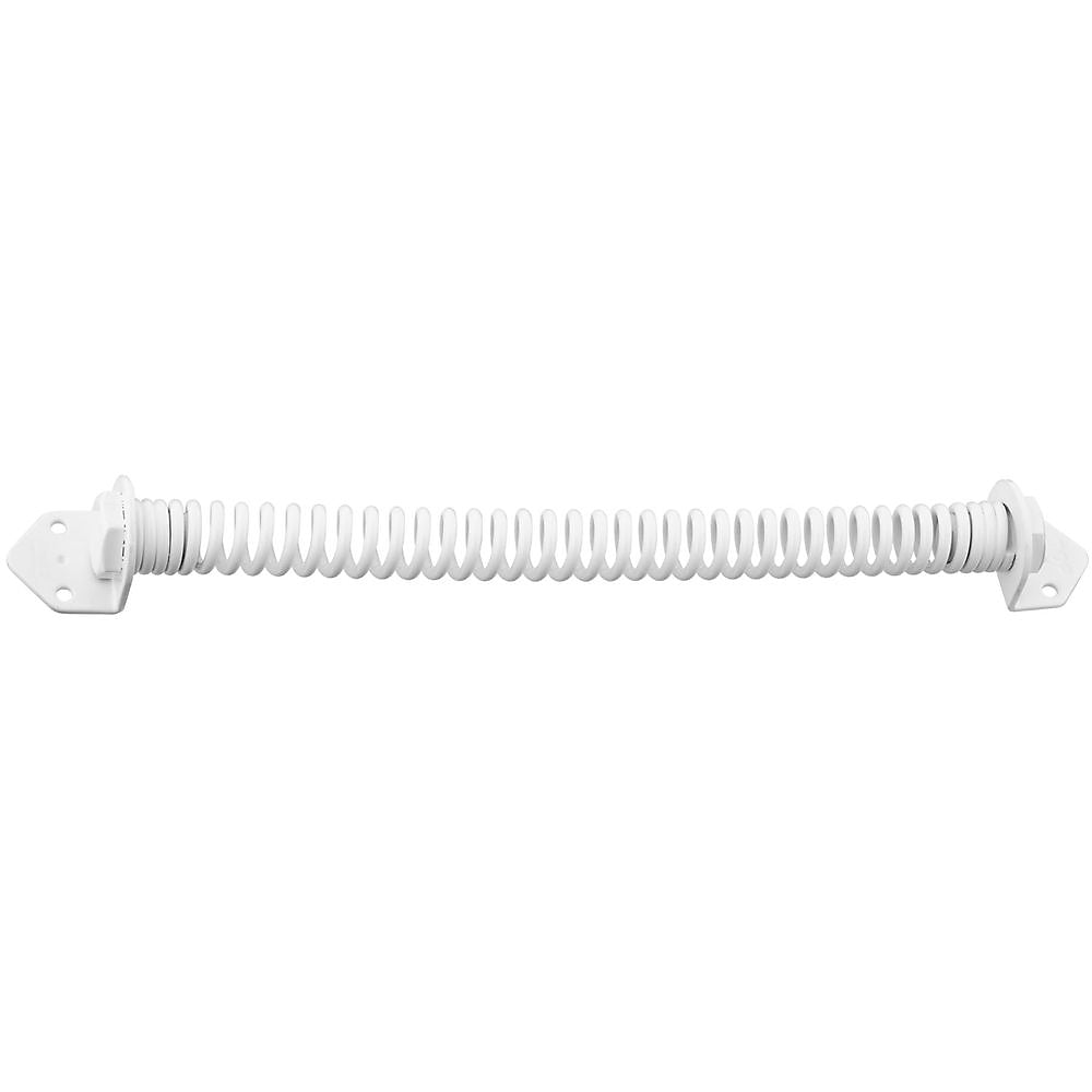National Hardware N342-758 Steel Self-Closing Door & Gate Spring, White, 14"
