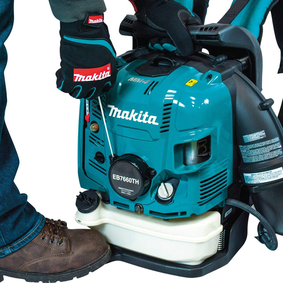 Makita EB7660TH MM4 4‑Stroke Engine Tube Throttle Backpack Blower, 75.6 cc