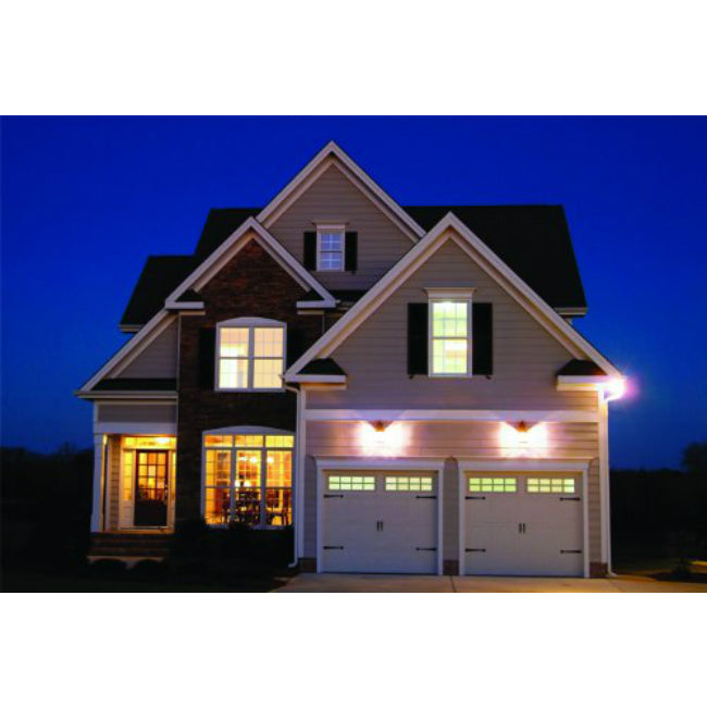 Halo MTS203T18W Twin LED with 180-Degree Motion Sensor, White, 150W