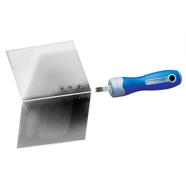 Advance 223SS Outside Cool Grip II Round Handle Trowel, 90° Corner, 4-1/2" x 4"