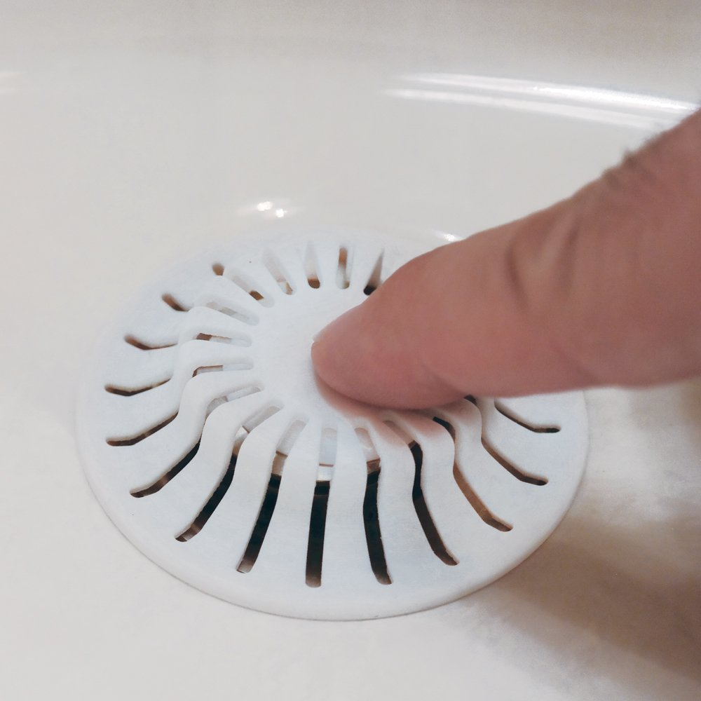 Danco 10769 Bathroom Sink Hair Catcher, White