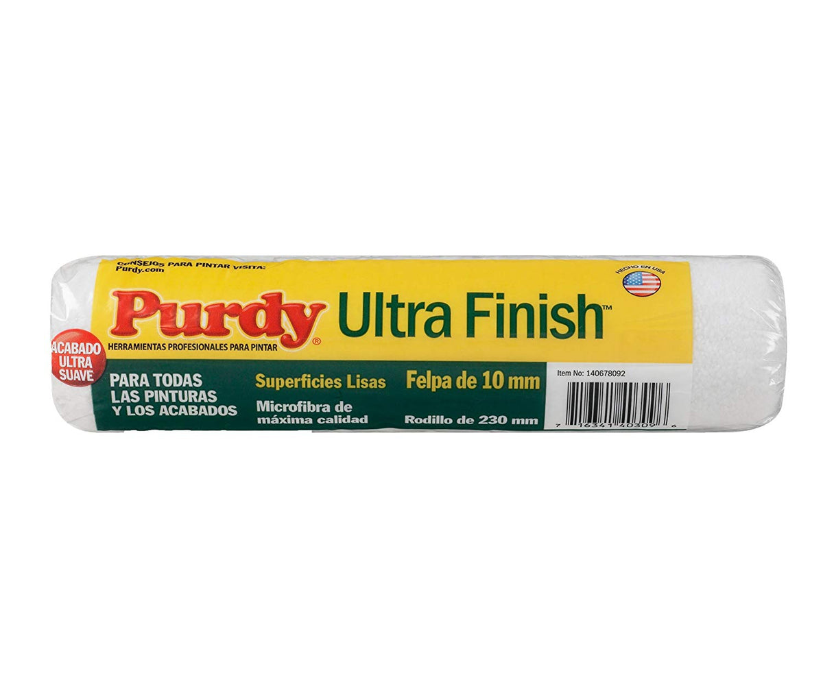 Purdy 140678092 Ultra Finish Polypropylene Roller Cover, 9", 3/8" Nap, 1-1/2"