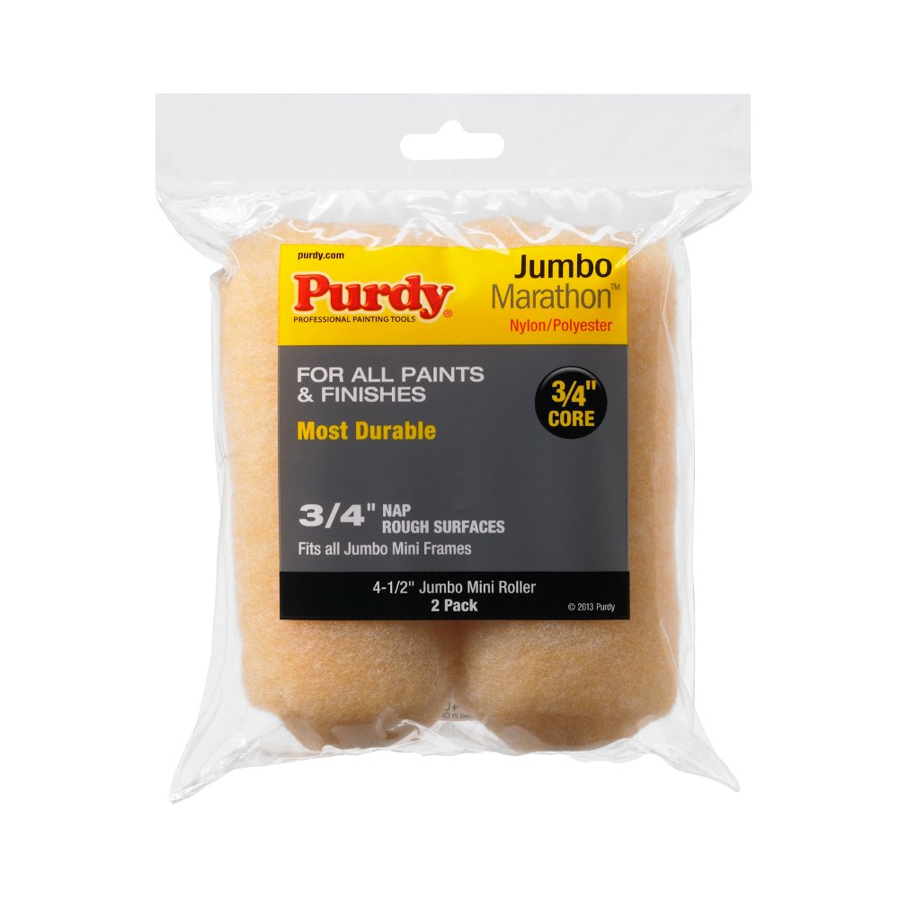 Purdy 144624064 Marathon Nylon/Polyester Roller Cover, 4-1/2", 1/2" Nap
