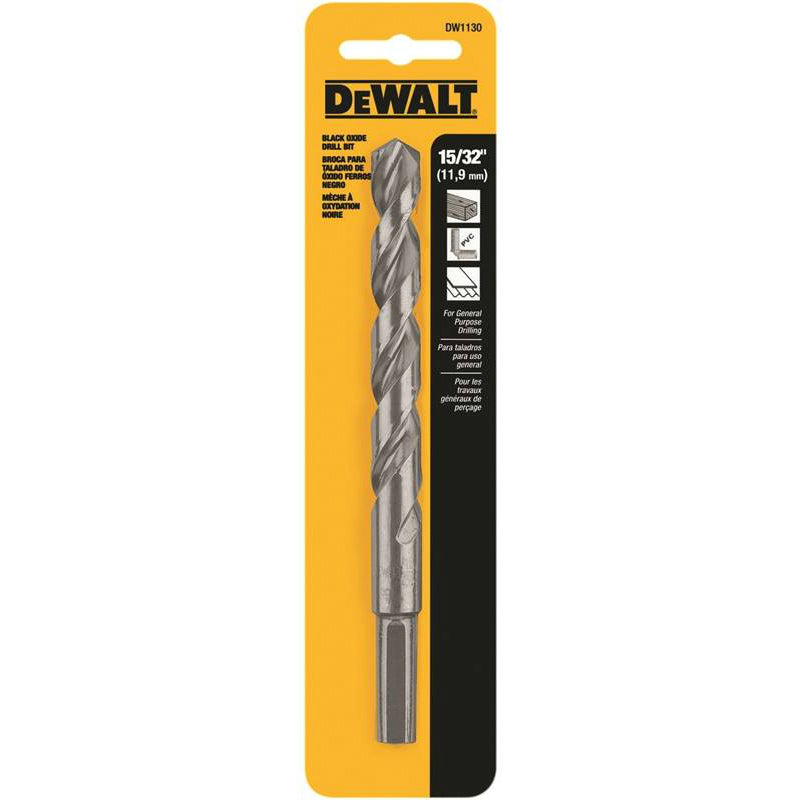 DeWalt DW1130 Jobber Drill Bit, 15/32 Inch