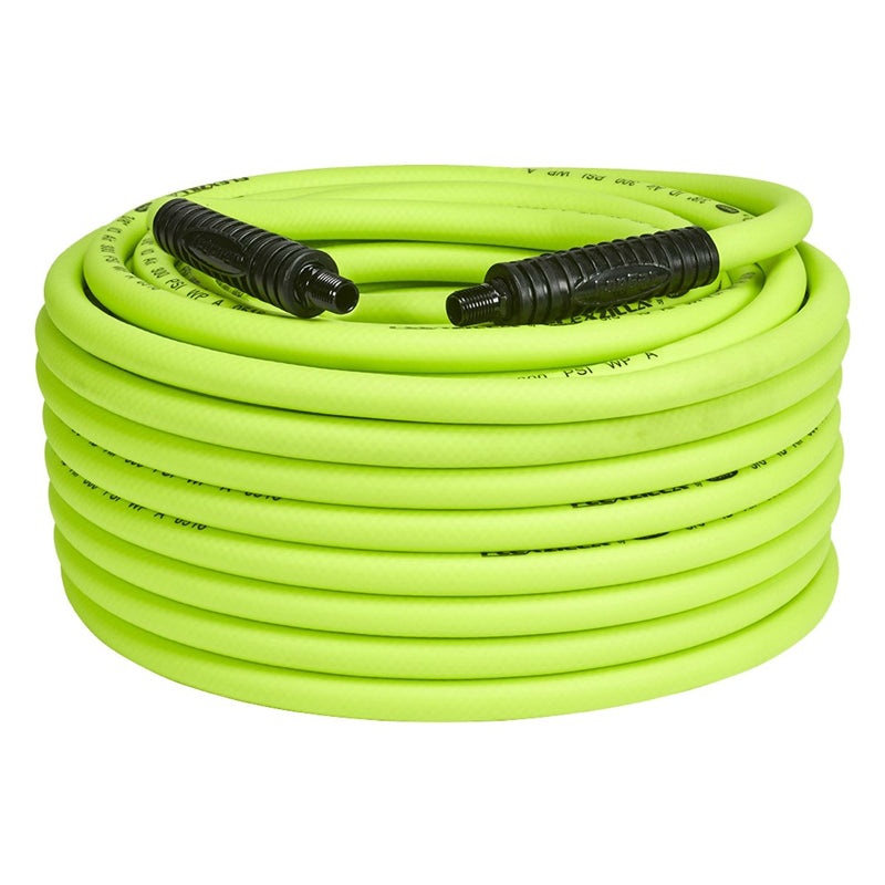 Flexzilla HFZ38100YW2-N/CA Flexible Hybrid Polymer Air Hose, 3/8" x 100'