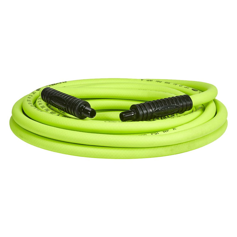 Flexzilla HFZ3825YW2-N/CA Flexible Hybrid Polymer Air Hose, 3/8" x 25'