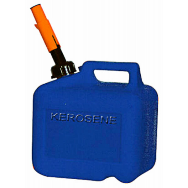 Midwest Can 2610 High Density Polyethylene Kerosene Can w/ Spout, Blue, 2 Gallon